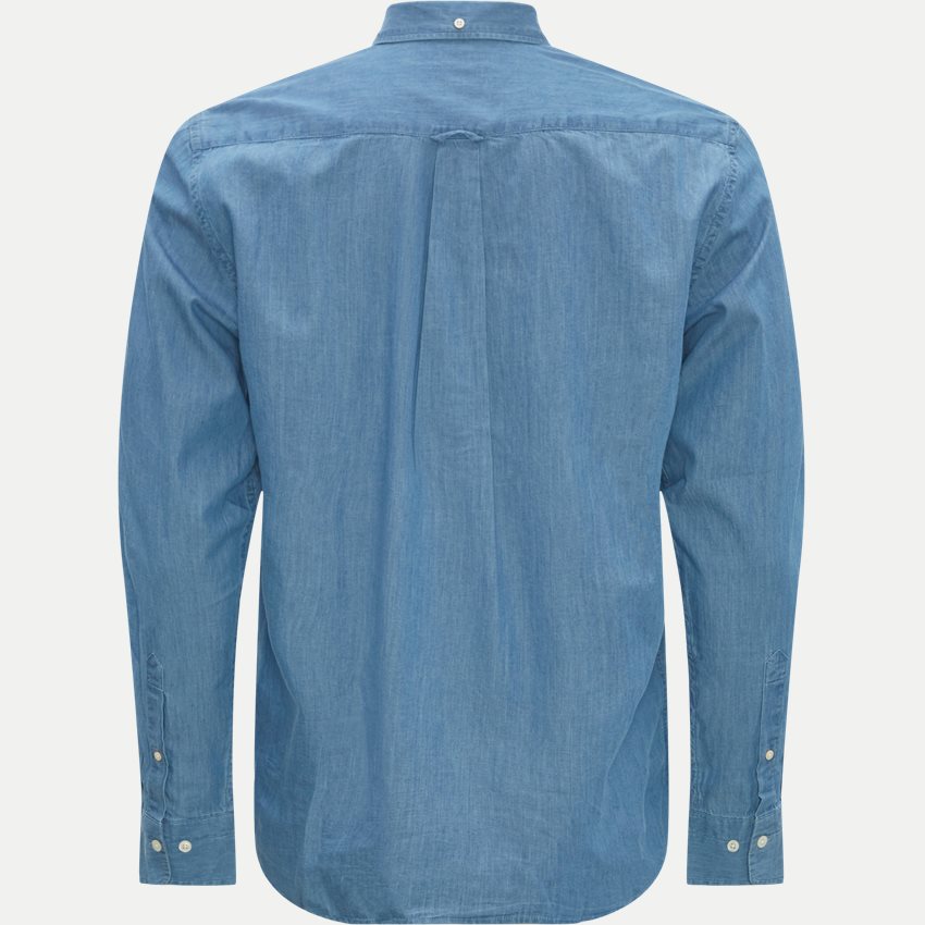 Gant Skjorter REG INDIGO BD 3040520 SEMI LIGHT BLUE